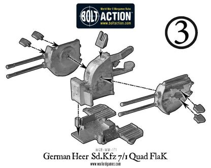 Bolt Action: German - German Heer Sd.Kfz 7/1 quad FlaK