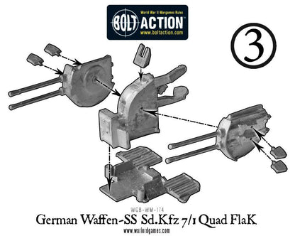 Bolt Action: German - Waffen-SS Sd.Kfz 7/1 quad FlaK
