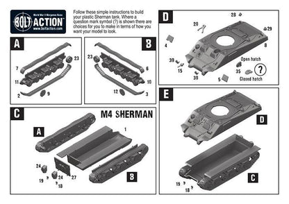 Achtung Panzer!: British Tanks - M4 Sherman medium tank (plastic)