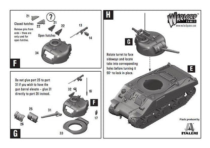 Achtung Panzer!: British Tanks - M4 Sherman medium tank (plastic)