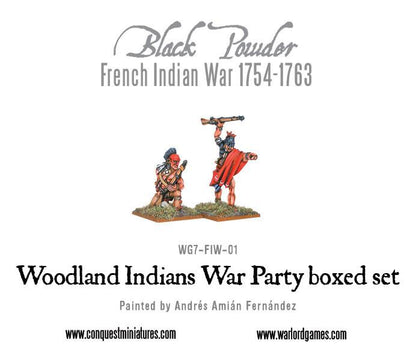 Black Powder: French Indian War 1754-1763: Woodland Indians War Party boxed set