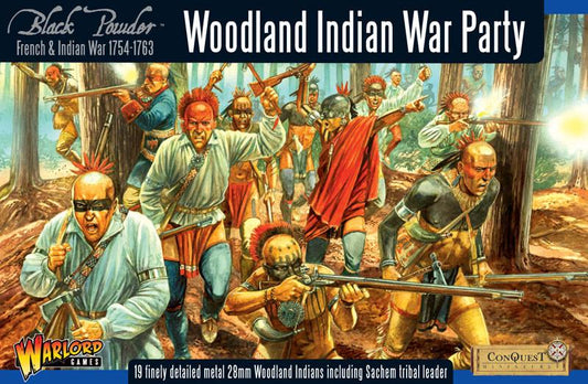 Black Powder: French Indian War 1754-1763: Woodland Indians War Party boxed set