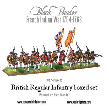 Black Powder: French Indian War 1754-1763: British Regular Infantry boxed set