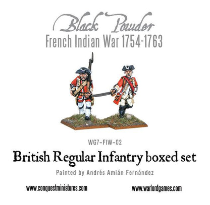 Black Powder: French Indian War 1754-1763: British Regular Infantry boxed set
