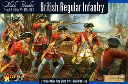 Black Powder: French Indian War 1754-1763: British Regular Infantry boxed set