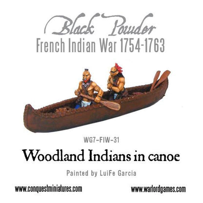 Black Powder: Woodland Indians in canoe