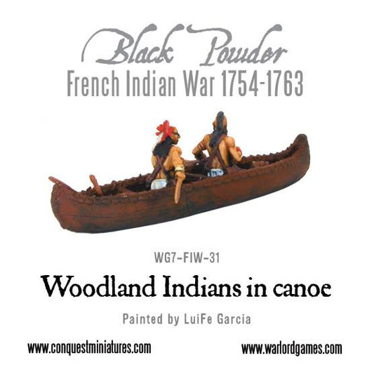 Black Powder: Woodland Indians in canoe