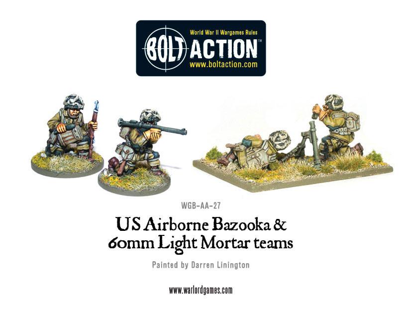 Bolt Action: USA - US Airborne Bazooka and 60mm light mortar teams