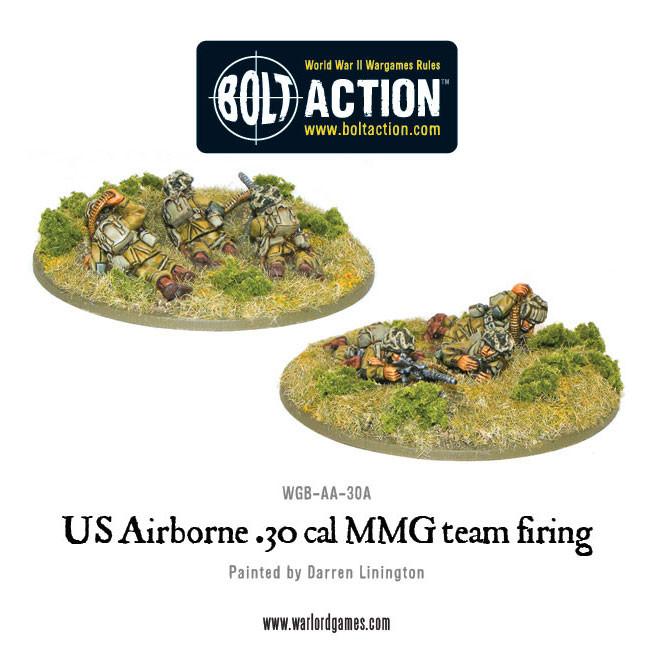 Bolt Action: USA - US Airborne 30 Cal MMG team firing