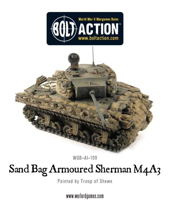 Achtung Panzer!: US Tanks - Sandbag Armoured Sherman M4A3
