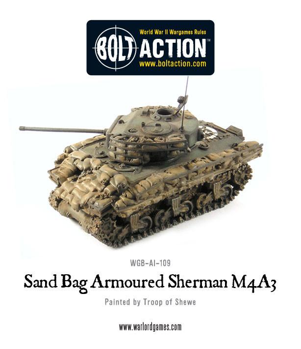 Achtung Panzer!: US Tanks - Sandbag Armoured Sherman M4A3