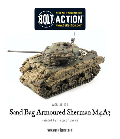 Achtung Panzer!: US Tanks - Sandbag Armoured Sherman M4A3