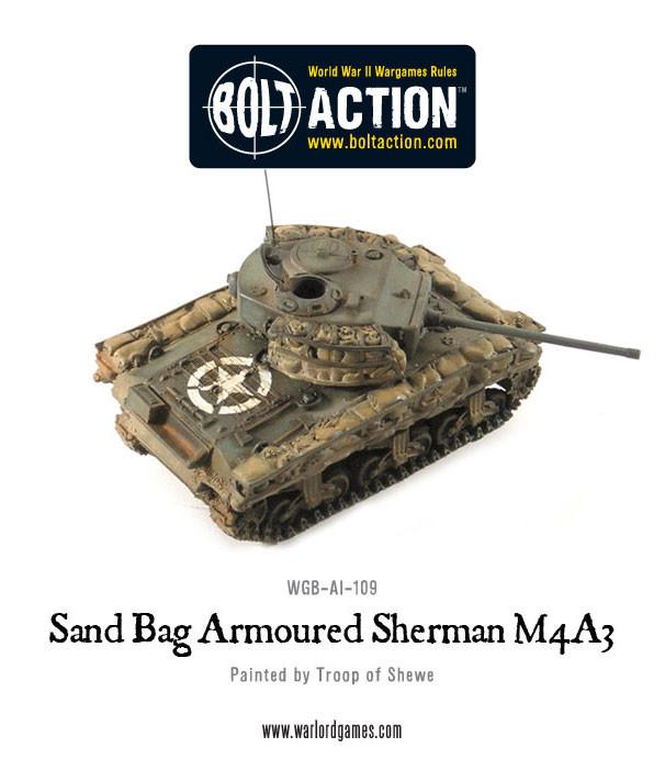 Achtung Panzer!: US Tanks - Sandbag Armoured Sherman M4A3