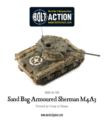 Achtung Panzer!: US Tanks - Sandbag Armoured Sherman M4A3