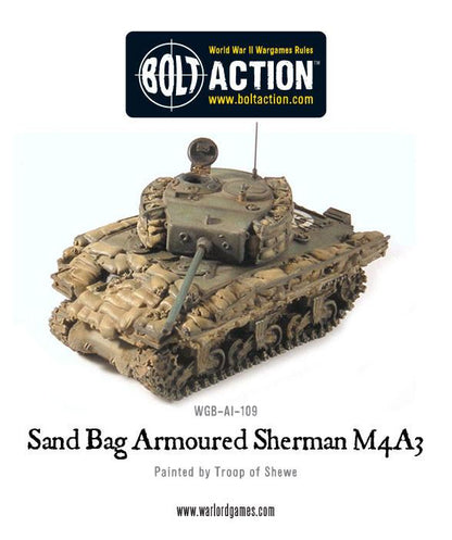 Achtung Panzer!: US Tanks - Sandbag Armoured Sherman M4A3