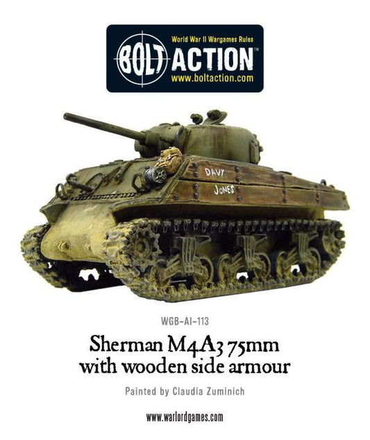 Achtung Panzer!: US Tanks - Sherman M4A3 (75mm) with wooden armour