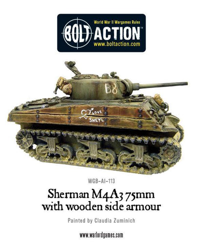 Achtung Panzer!: US Tanks - Sherman M4A3 (75mm) with wooden armour