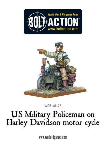 Bolt Action: USA - US Military Policeman on Harley Davidson motor cycle