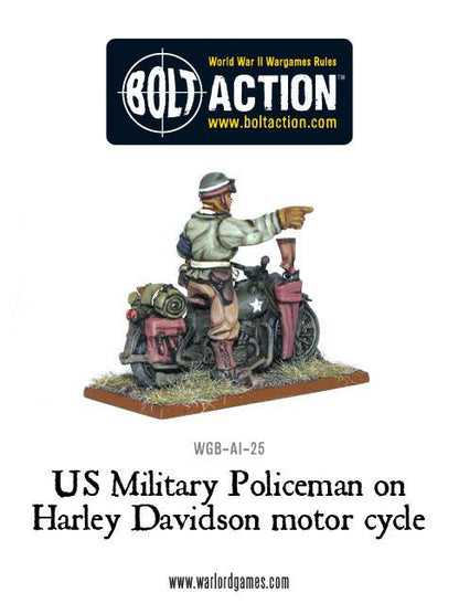 Bolt Action: USA - US Military Policeman on Harley Davidson motor cycle