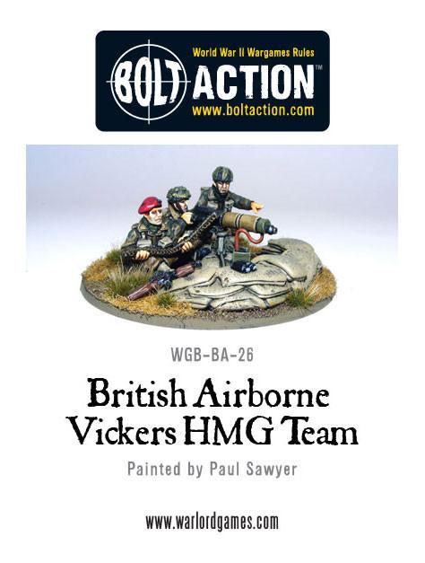 Bolt Action: British Airborne Vickers MMG Team