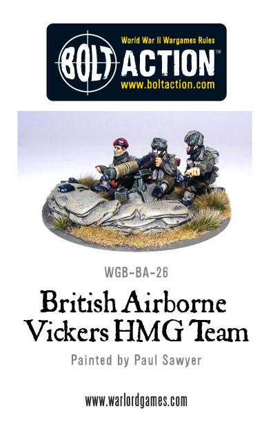 Bolt Action: British Airborne Vickers MMG Team