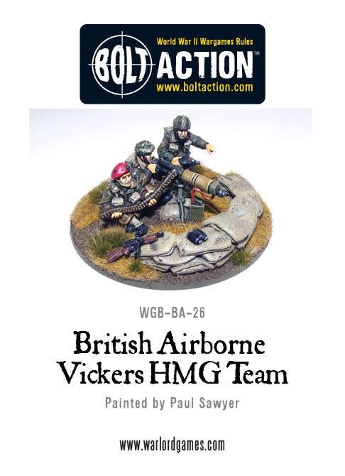 Bolt Action: British Airborne Vickers MMG Team
