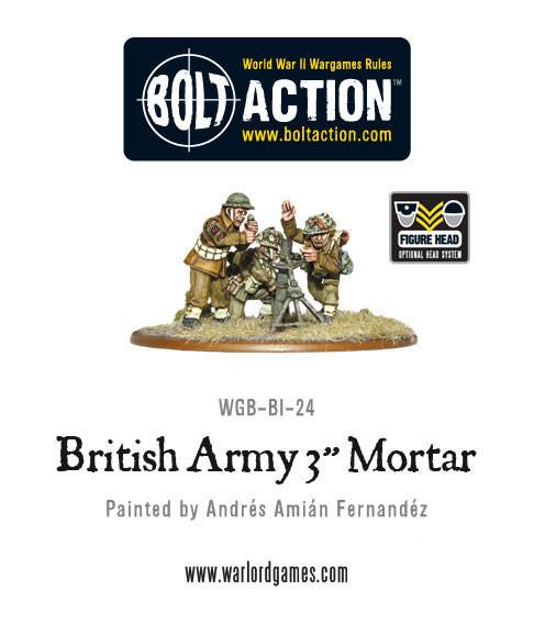 Bolt Action: British Army 3" Mortar Team