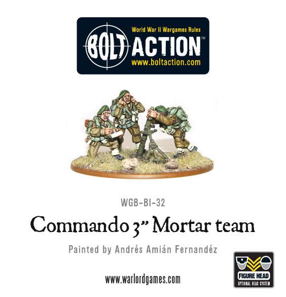 Bolt Action: British Commando 3" Mortar Team