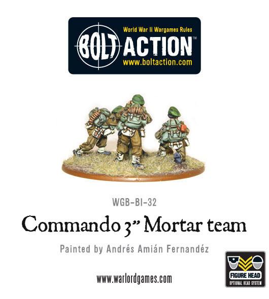 Bolt Action: British Commando 3" Mortar Team