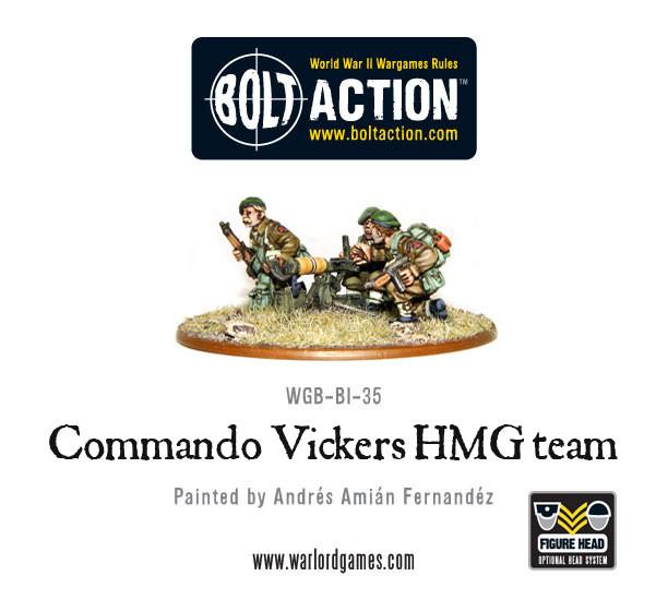 Bolt Action: British Commando Vickers MMG Team