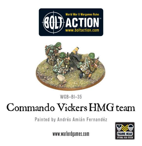 Bolt Action: British Commando Vickers MMG Team