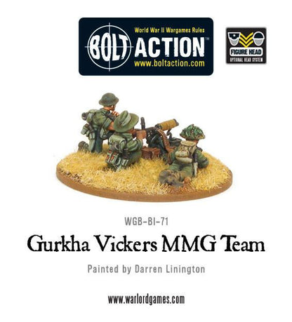 Bolt Action: Gurkha Vickers MMG team