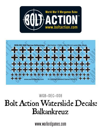 Bolt Action: German - German Balkenkreuz decal sheet