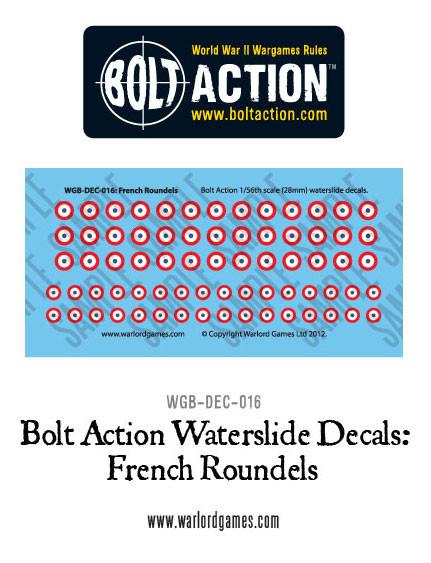 Bolt Action: French Roundels decal sheet