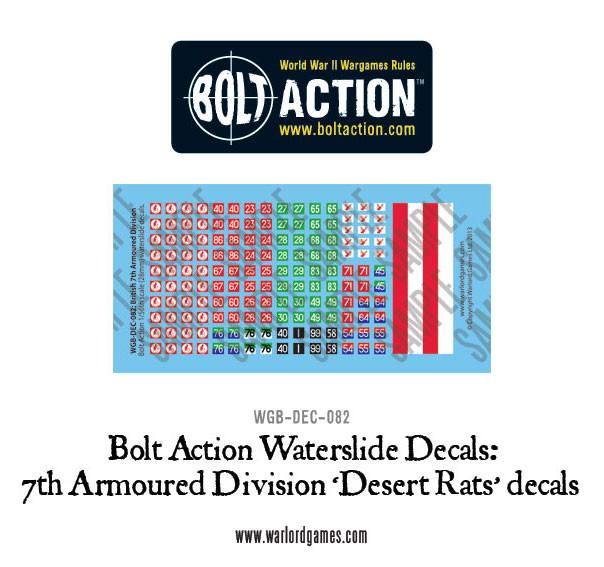 Bolt Action: 7th Armoured Division 'Desert Rats' decals