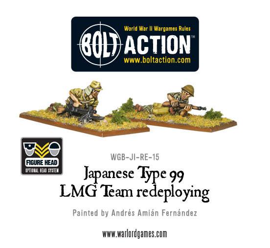 Bolt Action: Japan - Japanese Type 99 LMG Team Redeploying