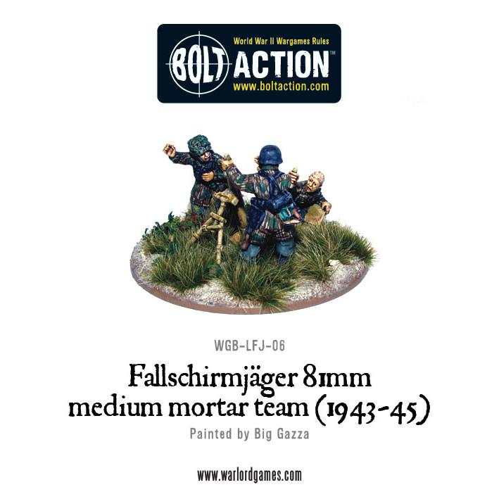 Bolt Action: German - Fallschirmjager 81mm medium mortar team (1943-45)