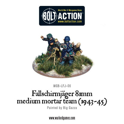 Bolt Action: German - Fallschirmjager 81mm medium mortar team (1943-45)