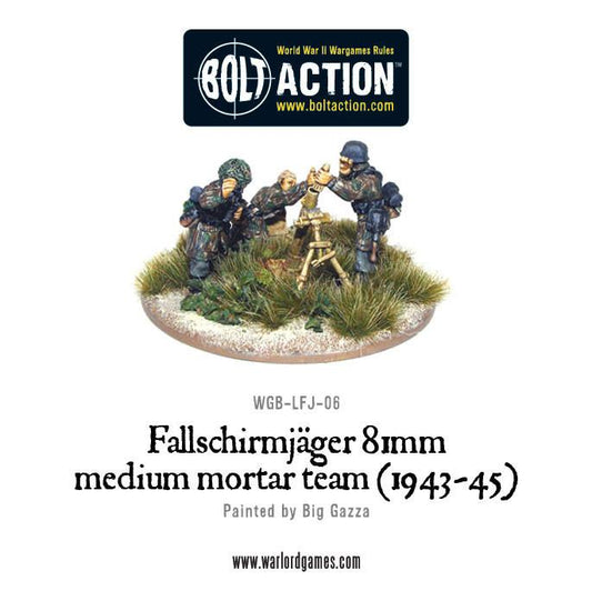 Bolt Action: German - Fallschirmjager 81mm medium mortar team (1943-45)