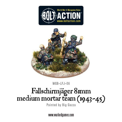 Bolt Action: German - Fallschirmjager 81mm medium mortar team (1943-45)