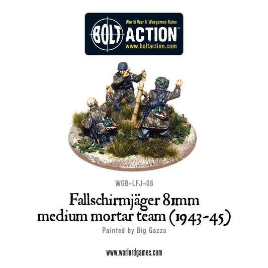 Bolt Action: German - Fallschirmjager 81mm medium mortar team (1943-45)