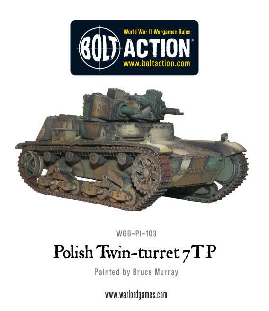 Bolt Action: Twin-turreted Polish 7TP tank