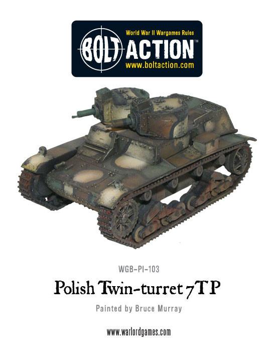 Bolt Action: Twin-turreted Polish 7TP tank