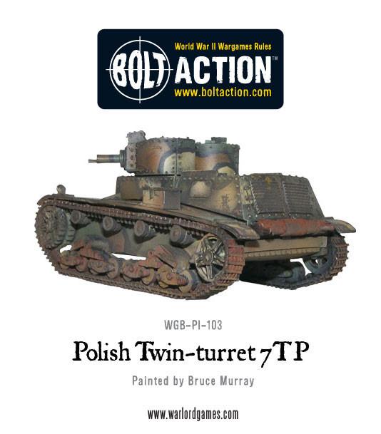 Bolt Action: Twin-turreted Polish 7TP tank