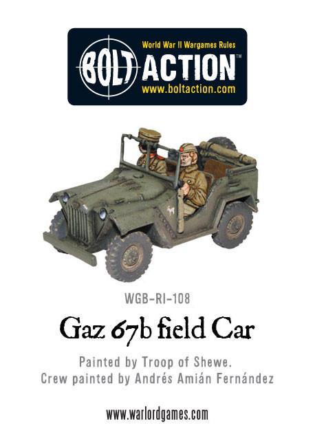 Bolt Action: Soviet Gaz 67b field Car