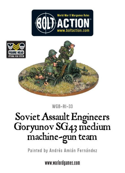 Bolt Action: Soviet Assault Engineers SG43 MMG team