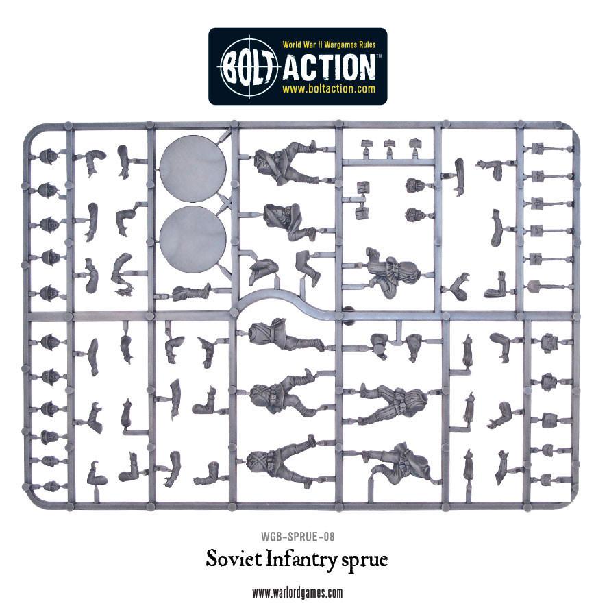 Bolt Action: Soviet infantry sprue