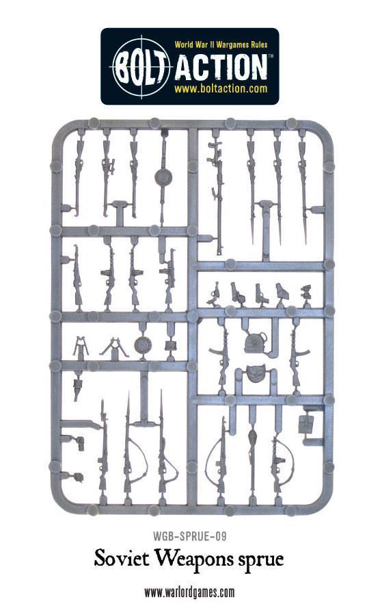 Bolt Action: Soviet weapons sprue