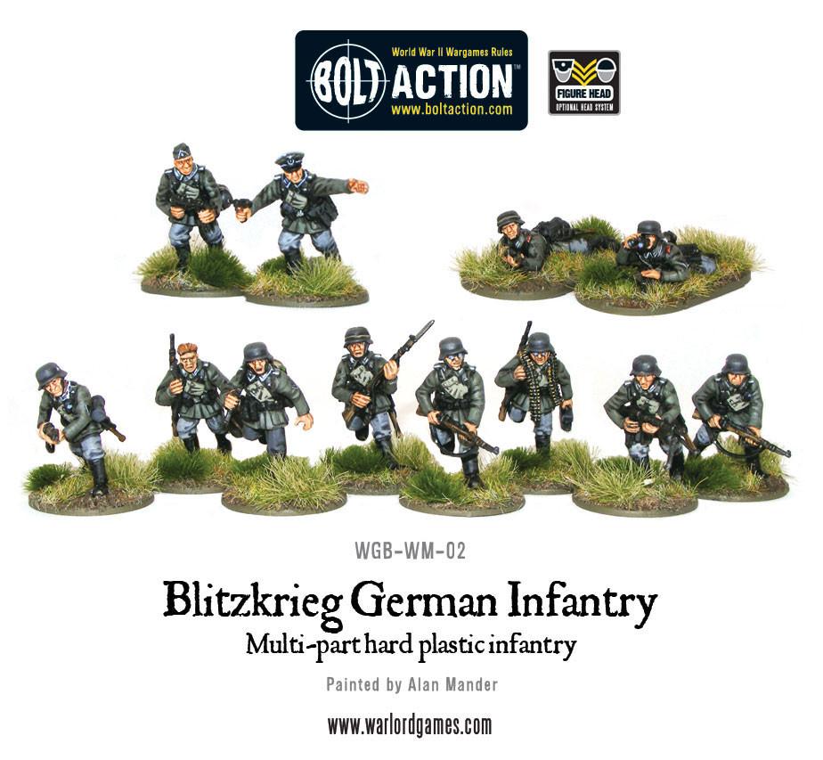 Bolt Action: German - Blitzkrieg German Infantry Platoon plastic boxed set