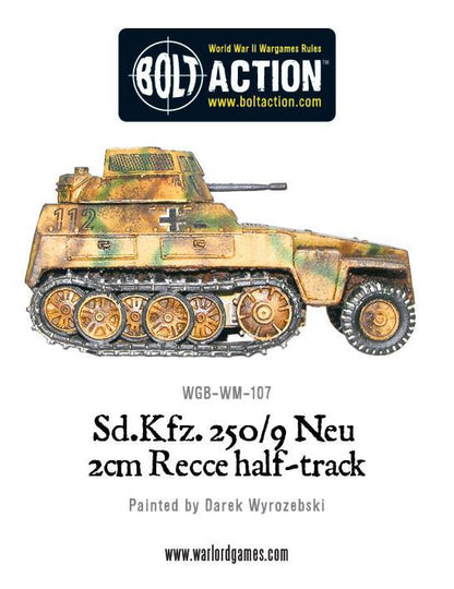 Bolt Action: German - Sd.Kfz 250/9 Neu 2cm Recce half track